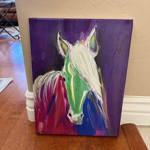 Horse Painting - Original Acrylic Giclee on Canvas - 11x14